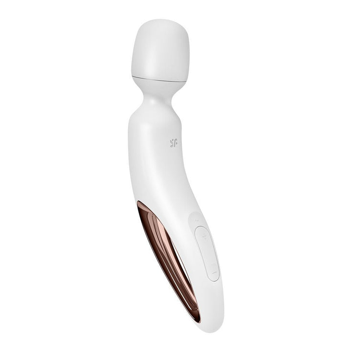 Satisfyer Wand-erland Massage Wand - White/Rose Gold