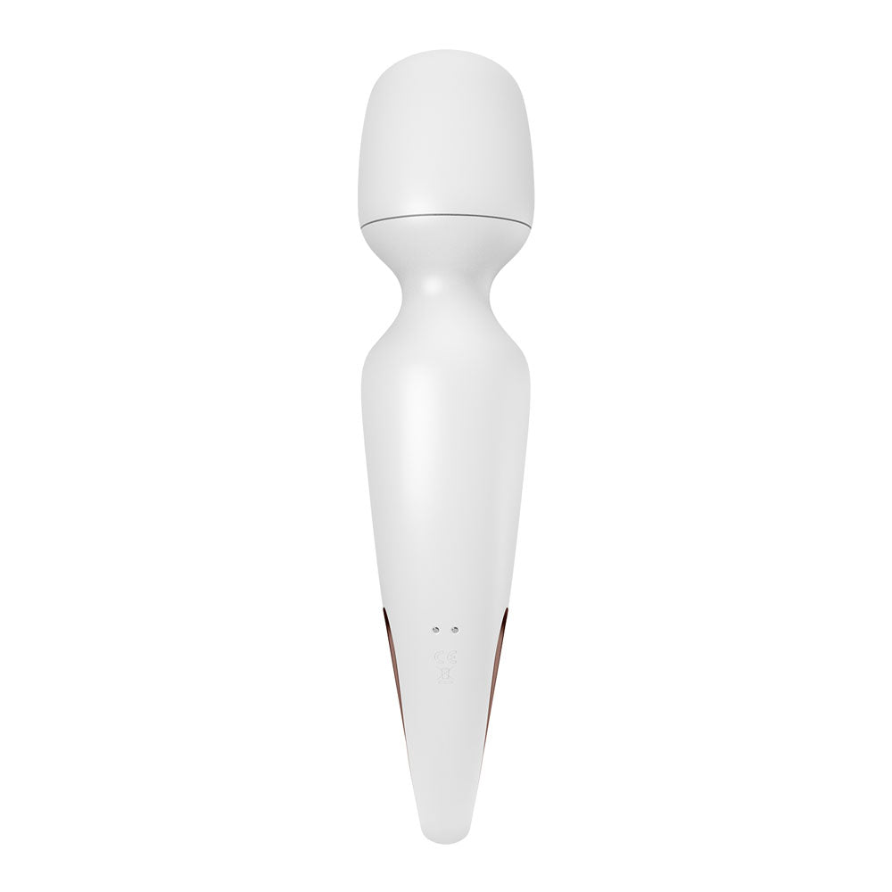 Satisfyer Wand-erland Massage Wand - White/Rose Gold