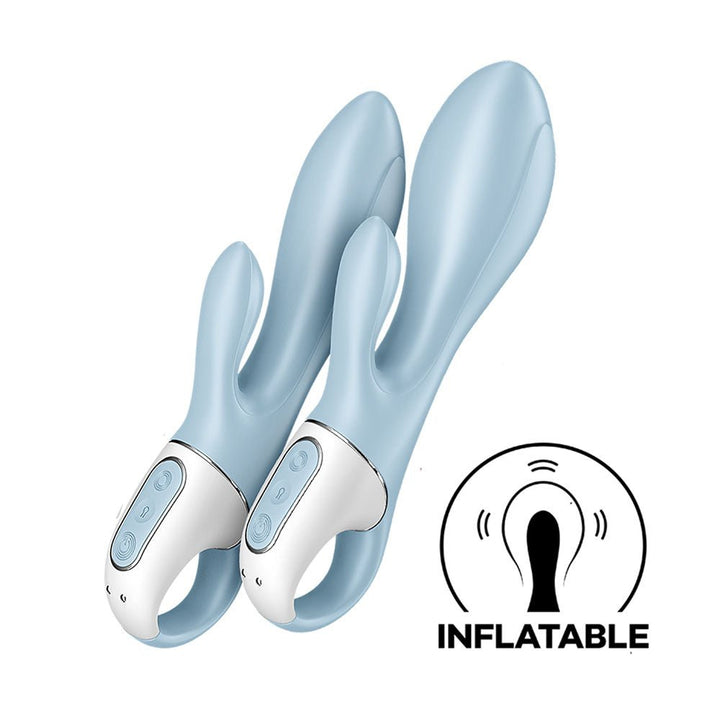 Satisfyer Air Pump Bunny 1 - Inflatable Rabbit Vibrator - Blue