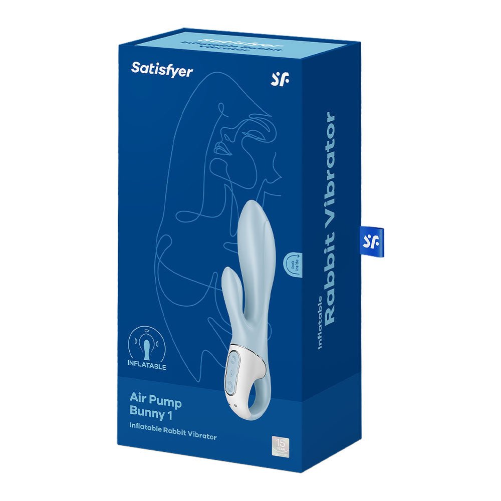 Satisfyer Air Pump Bunny 1 - Inflatable Rabbit Vibrator - Blue