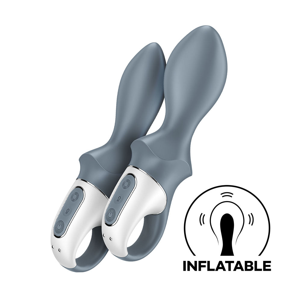 Satisfyer Air Pump Booty 1 - Inflatable Anal Vibrator - Grey