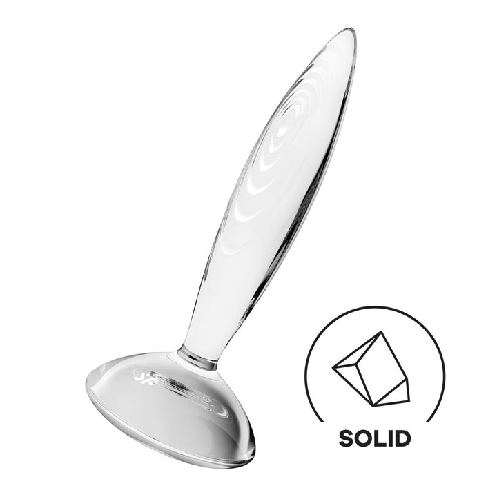 Satisfyer Sparkling Crystal - Glass Butt Plug - Clear