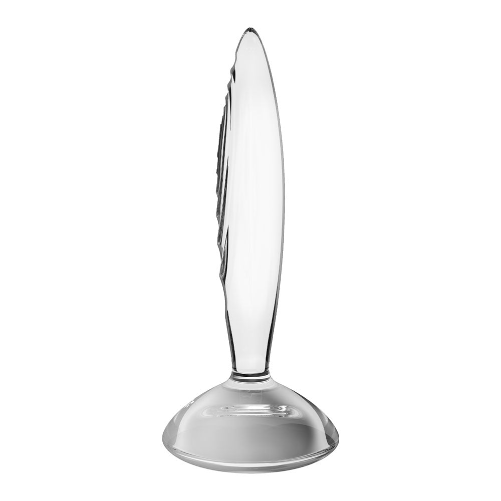 Satisfyer Sparkling Crystal - Glass Butt Plug - Clear