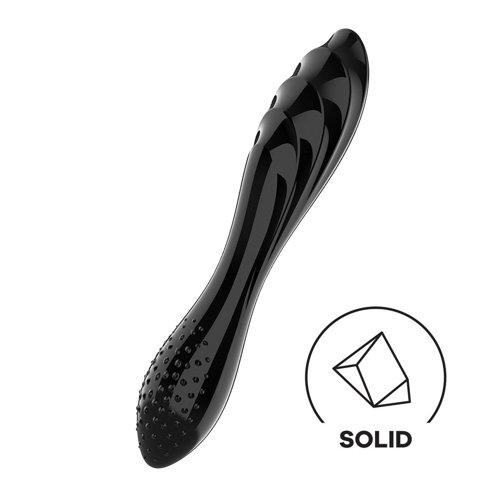 Satisfyer Dazzling Crystal 1 - Glass Dildo - Black