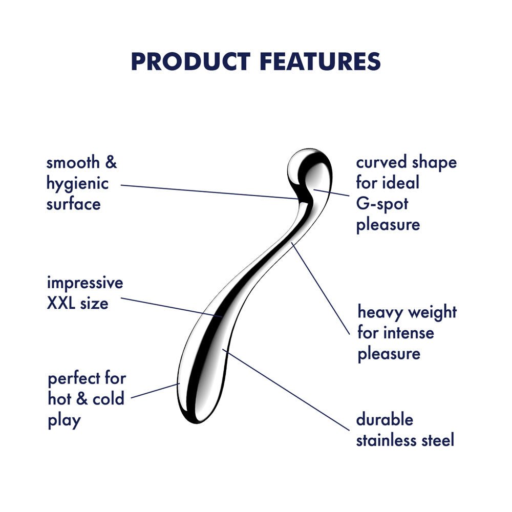 Satisfyer Star Force 4 - Chrome Steel 10.5 Inch Dildo