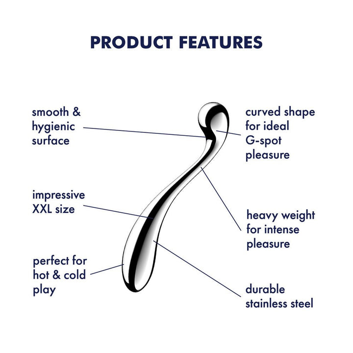 Satisfyer Star Force 4 - Chrome Steel 10.5 Inch Dildo