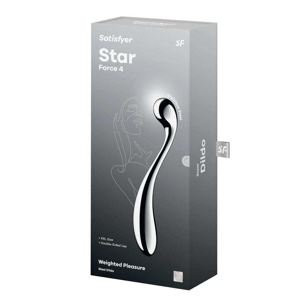 Satisfyer Star Force 4 - Chrome Steel 10.5 Inch Dildo