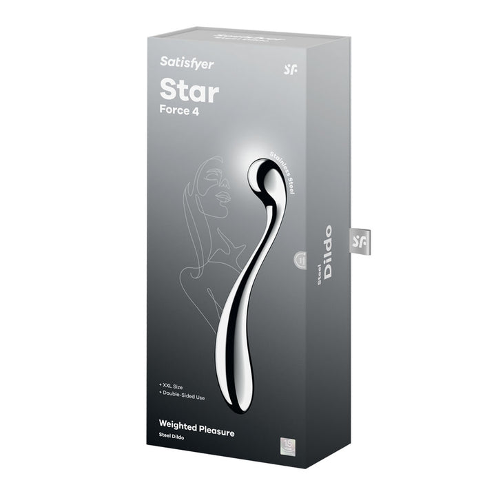 Satisfyer Star Force 4 - Chrome Steel 10.5 Inch Dildo