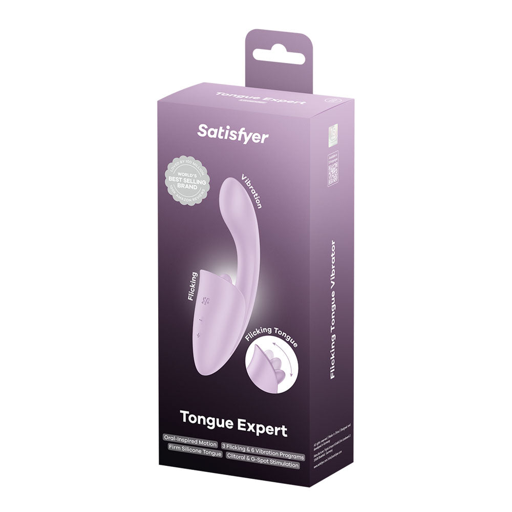 Satisfyer Tongue Expert - Flicking Clit Stimulator - Violet