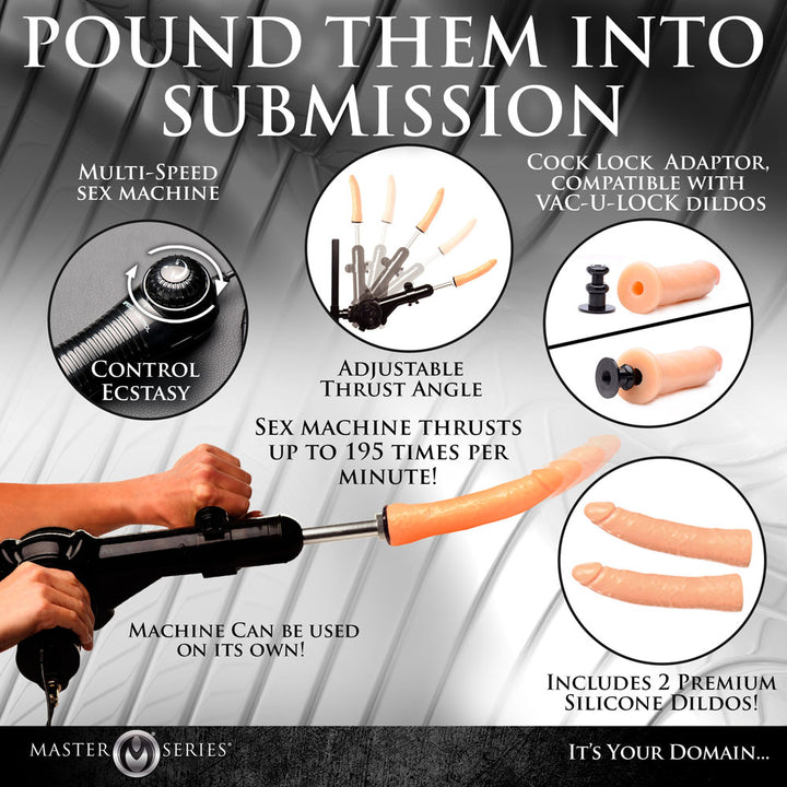 Master Series Ultimate Enforcer - Forced Orgasm Tower with Sex Machine