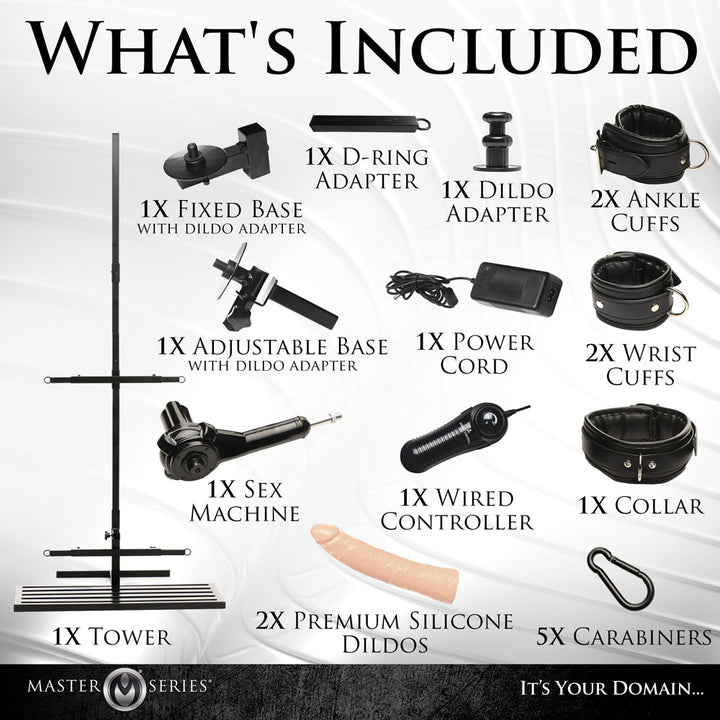 Master Series Ultimate Enforcer - Forced Orgasm Tower with Sex Machine