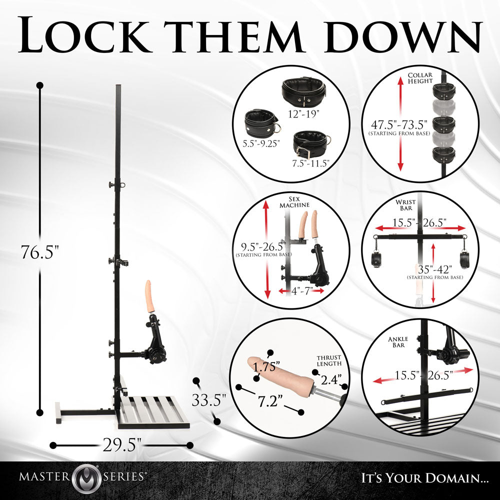 Master Series Ultimate Enforcer - Forced Orgasm Tower with Sex Machine