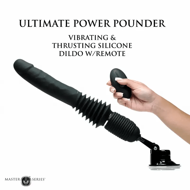 Master Series Ultimate Power Pounder Thrusting Vibrator - Black