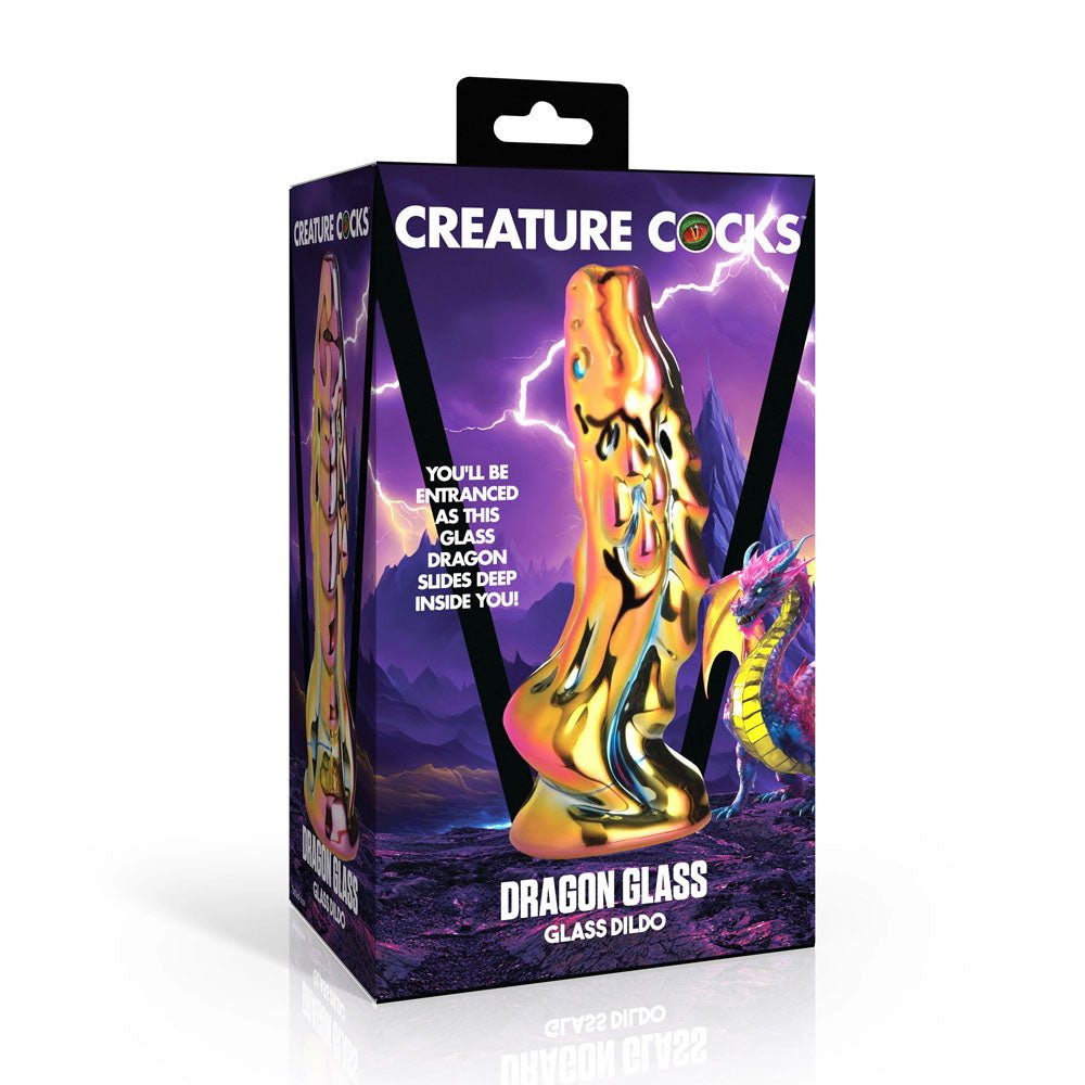 Creature Cocks Dragon Glass Fantasy Dildo - Coloured