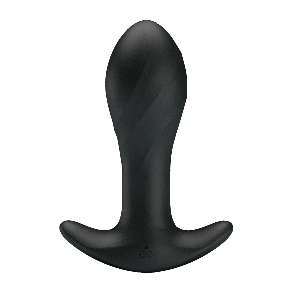 Party Up Keith Vibrating Butt Plug - Black