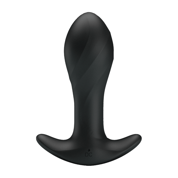 Party Up Keith Vibrating Butt Plug - Black