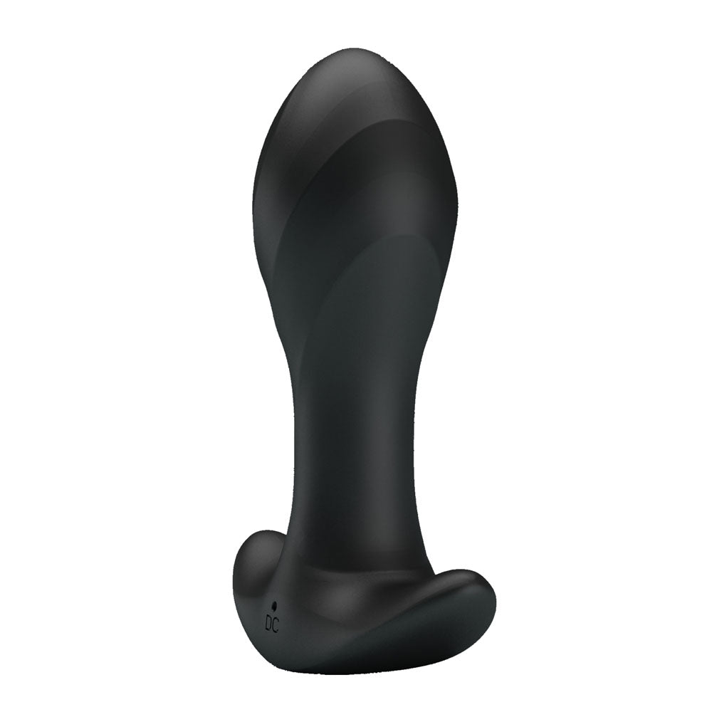 Party Up Keith Vibrating Butt Plug - Black