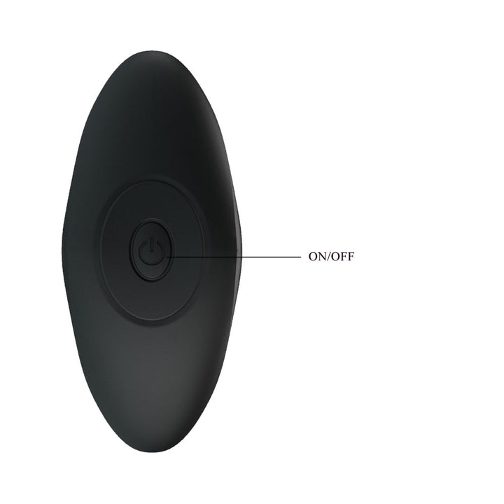 Party Up Keith Vibrating Butt Plug - Black