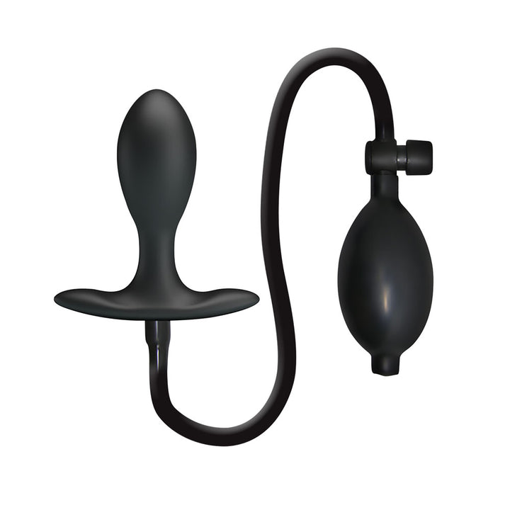 Party Up Kevin Inflatable Butt Plug - Black