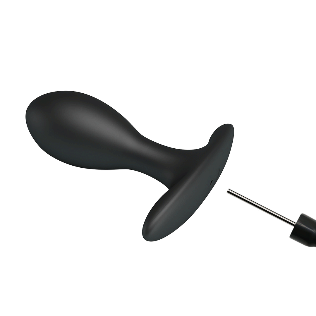 Party Up Kevin Inflatable Butt Plug - Black