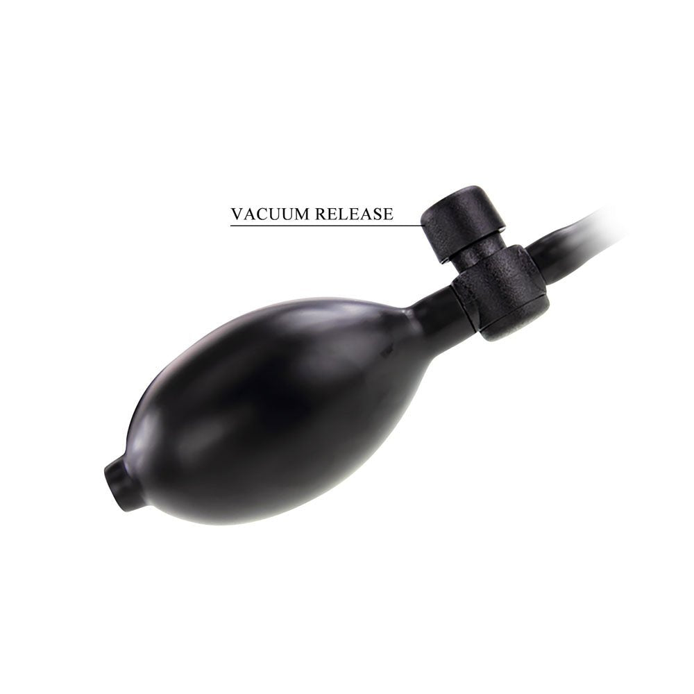 Party Up Kevin Inflatable Butt Plug - Black