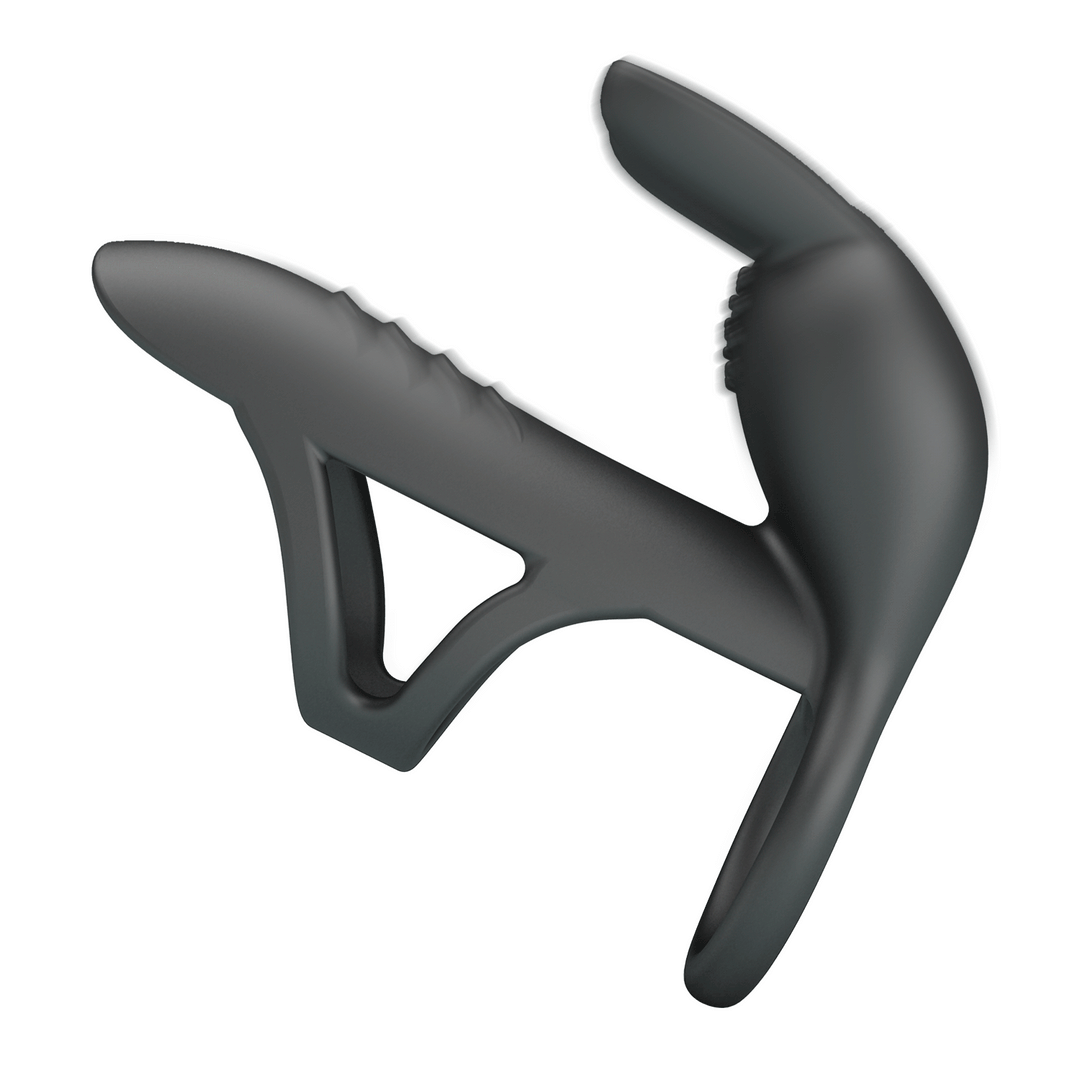 Party Up Mark Vibrating Penis Sleeve - Black