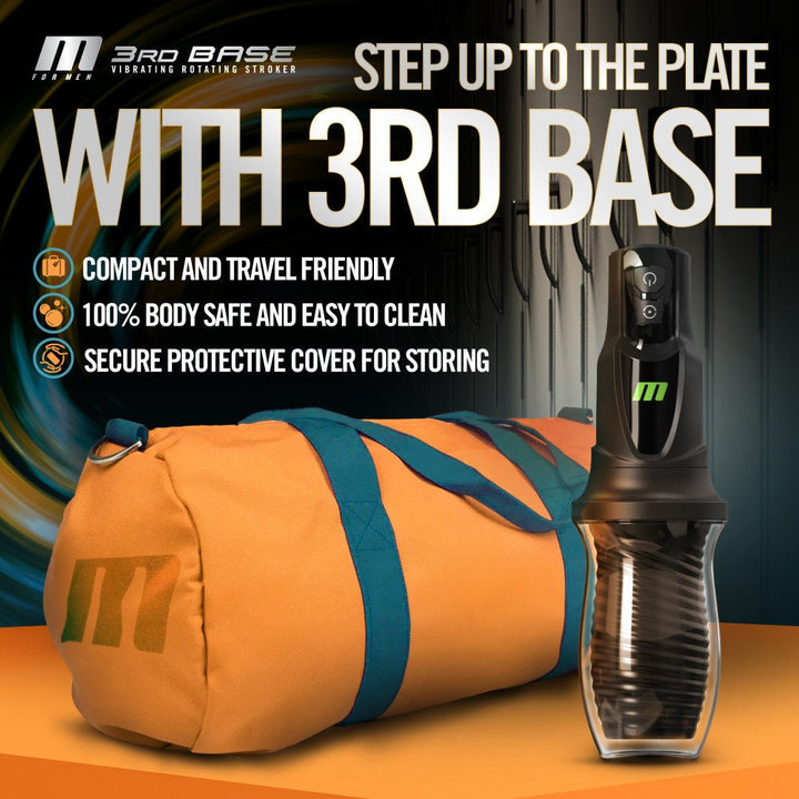 M For Men - 3rd Base - Vibrating & Rotating Auto Stroker