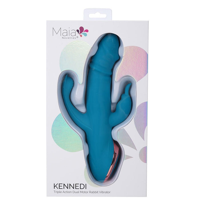 Maia Kennedi Triple Stimulating Vibrator - Blue