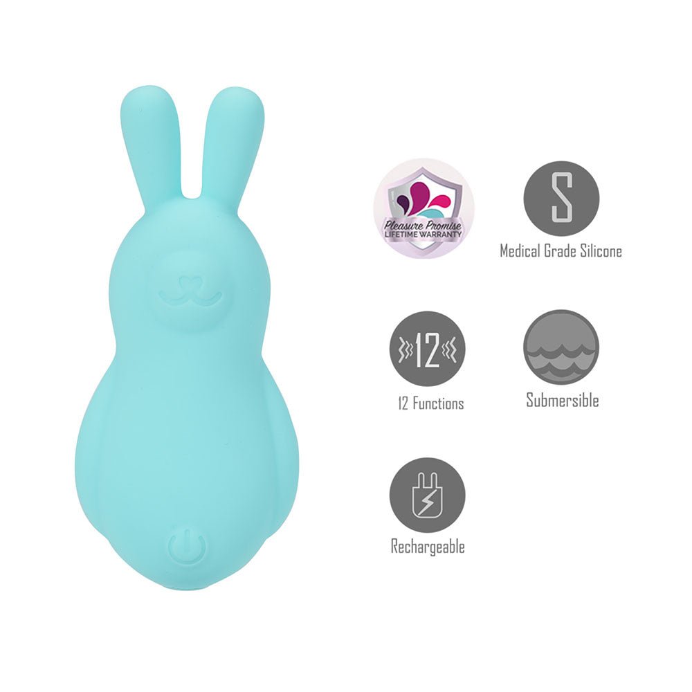 Maia Bri Vibrating Bunny Bullet - Teal
