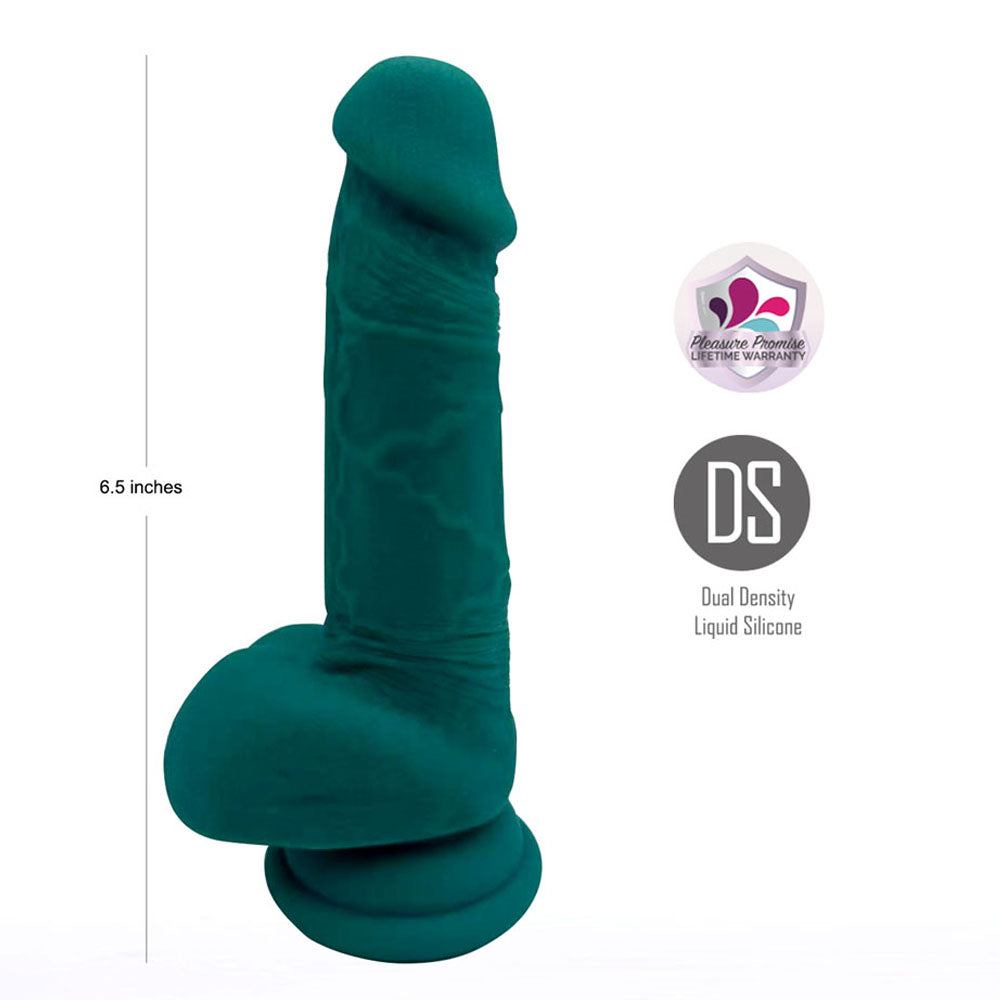 Maia Declan Dual Density 6.5 Inch Dong - Green