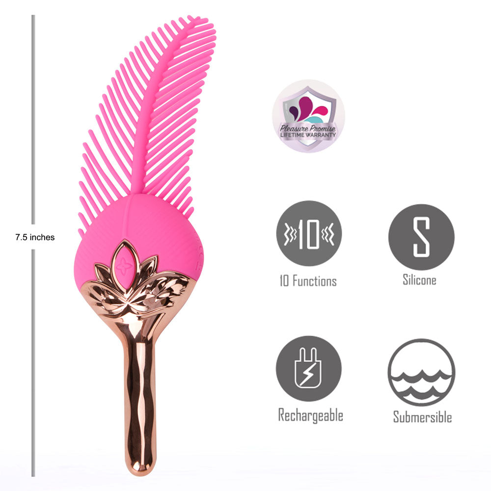 Maia Rayne Feather Vibrator - Pink