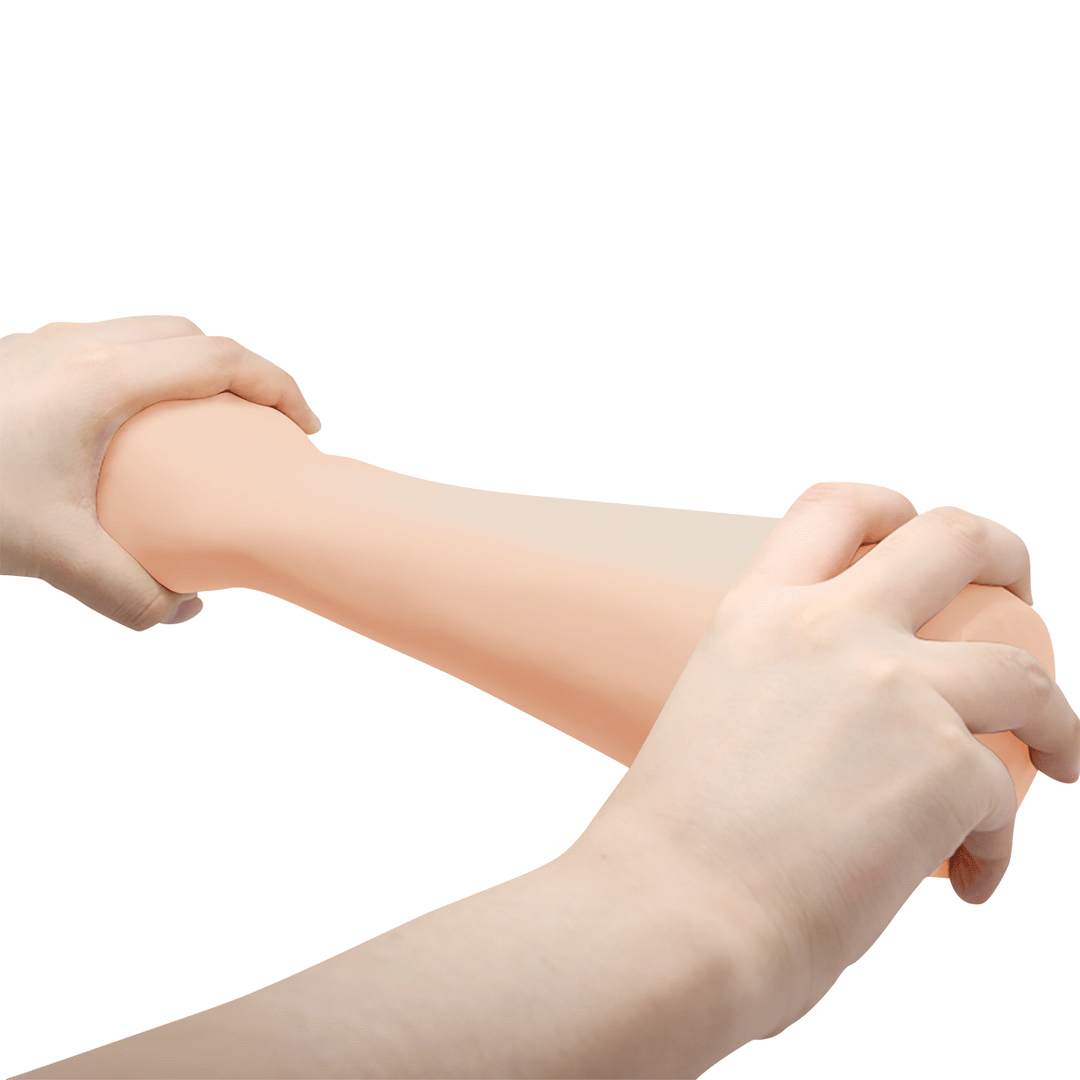 Party Up Tony First 14 Inch Fist Dildo - Flesh, bendable