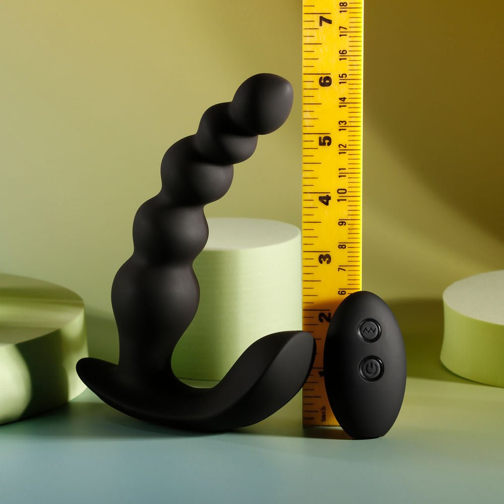 Evolved Bead Me Up - Vibrating Anal Beads with Remote Control - Black