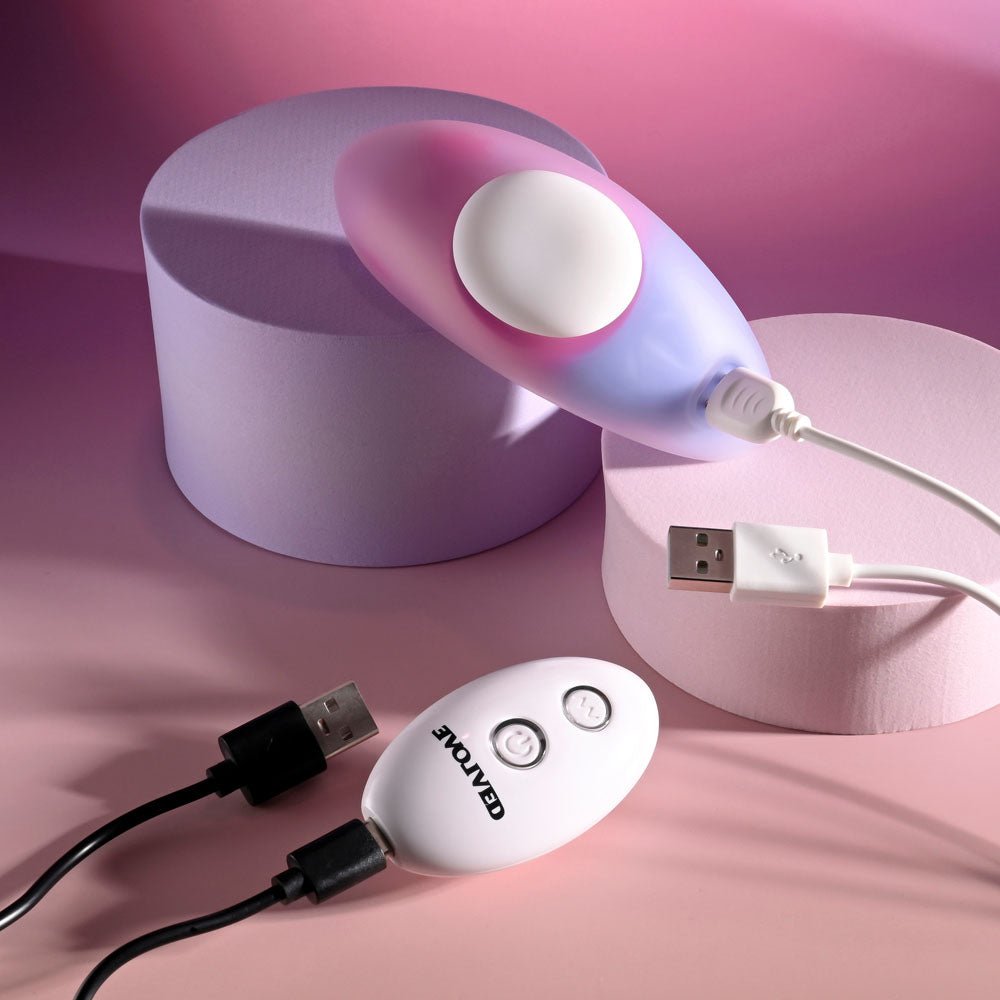 Evolved Paradise Panty Vibrator with Remote Control - Pink/Purple