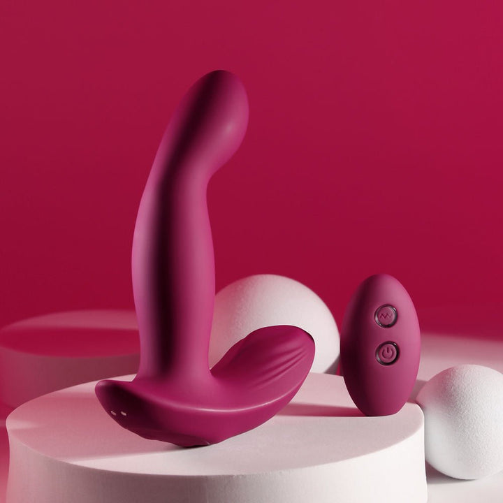 Evolved Come On Over - Vibrator with Wireless Remote - Burgundy Red