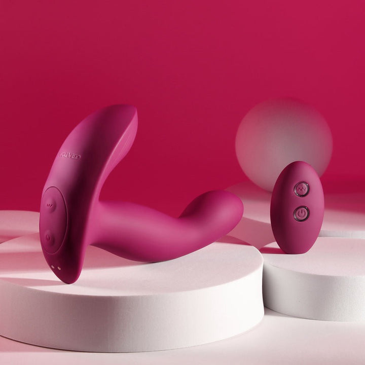 Evolved Come On Over - Vibrator with Wireless Remote - Burgundy Red