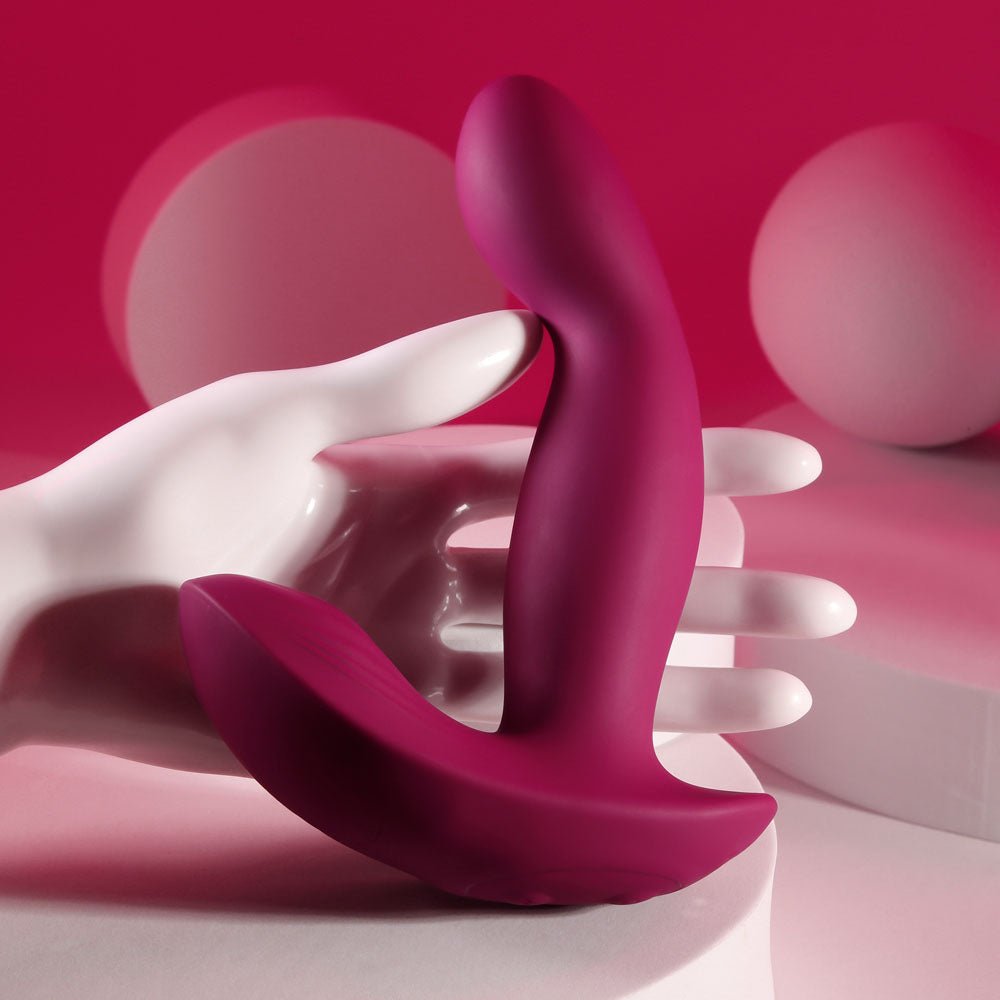 Evolved Come On Over - Vibrator with Wireless Remote - Burgundy Red