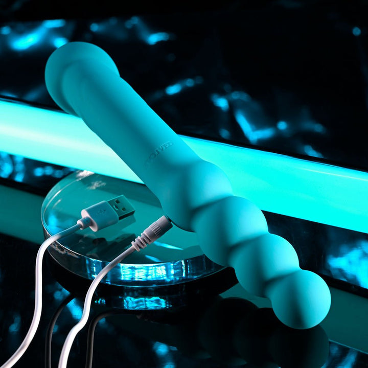 Evolved Flip Flop - Dual Ended Vibrator - Blue