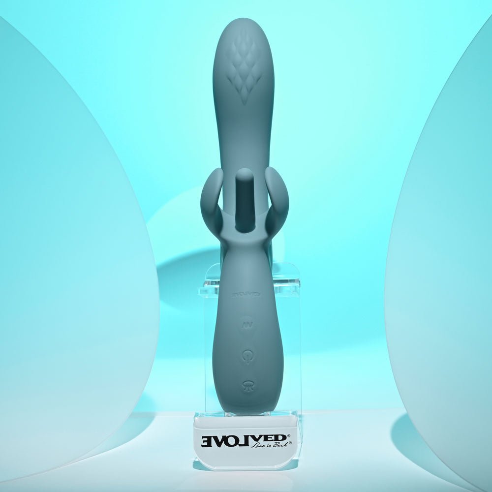 Evolved Take Your Flick - Vibrator with Flicking Clitoral Stimulator - Grey