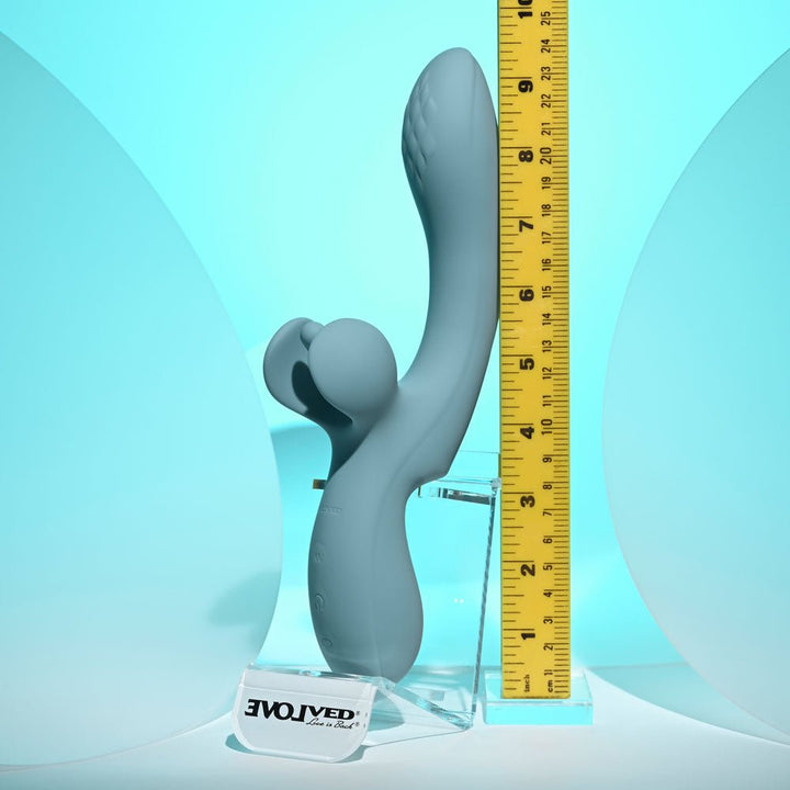 Evolved Take Your Flick - Vibrator with Flicking Clitoral Stimulator - Grey