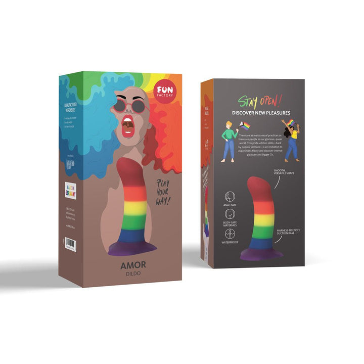 Fun Factory Amor Dildo - Rainbow