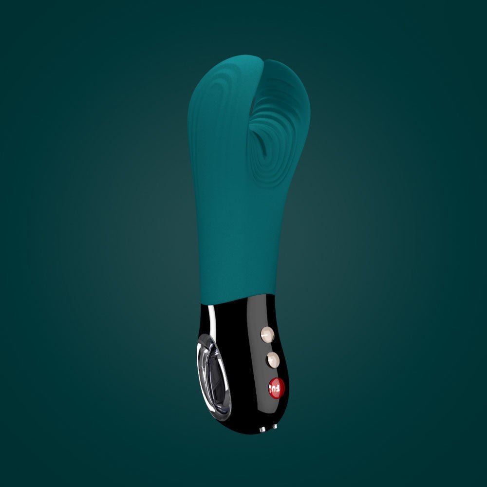 Fun Factory Manta Vibrating Stroker - Deep Sea Blue