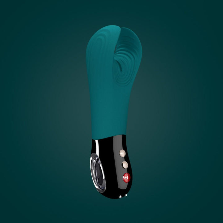 Fun Factory Manta Vibrating Stroker - Deep Sea Blue