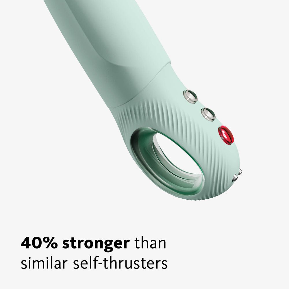 Fun Factory Stronic G Fort Thruster Vibrator - Sage Green
