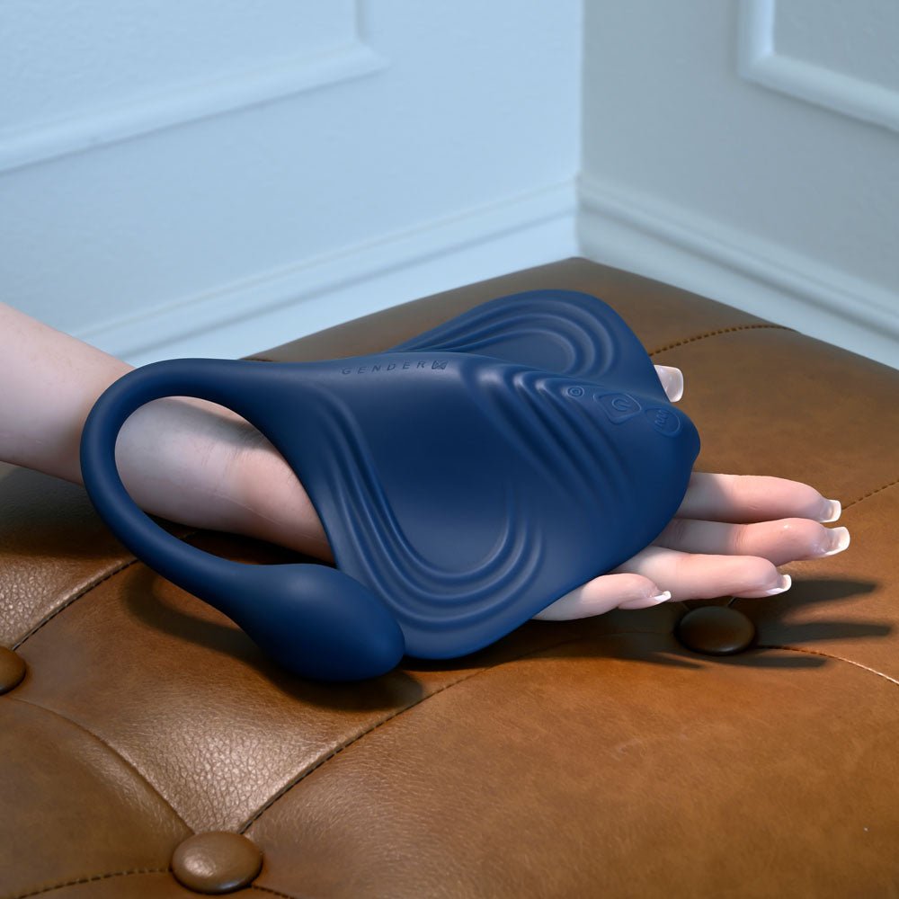 Gender X Daily Gind - Grinding Pad with Anal Plug - Blue