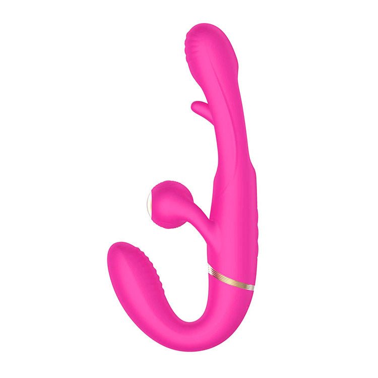 Adam & Eve Orgaz-Ohh-Matic - Strapless Strap-On with Remote - Pink