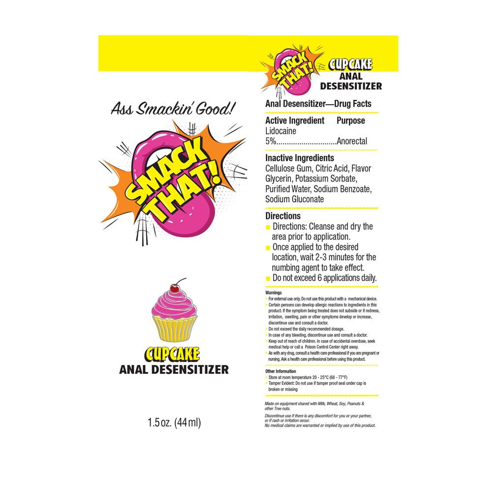 Smack That! Anal Desensitiser 44ml - Cupcake Flavour