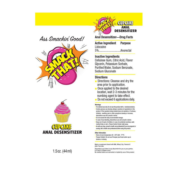 Smack That! Anal Desensitiser 44ml - Cupcake Flavour