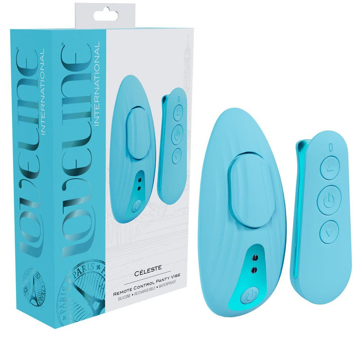 Loveline Celeste Panty Vibrator with Wireless Remote- Blue