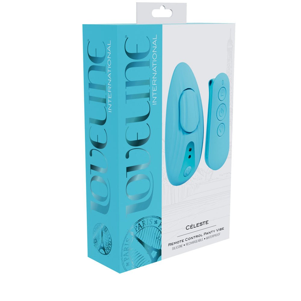 Loveline Celeste Panty Vibrator with Wireless Remote- Blue